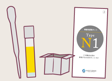 検査キットの受取り・採取・発送＆薬の受取り