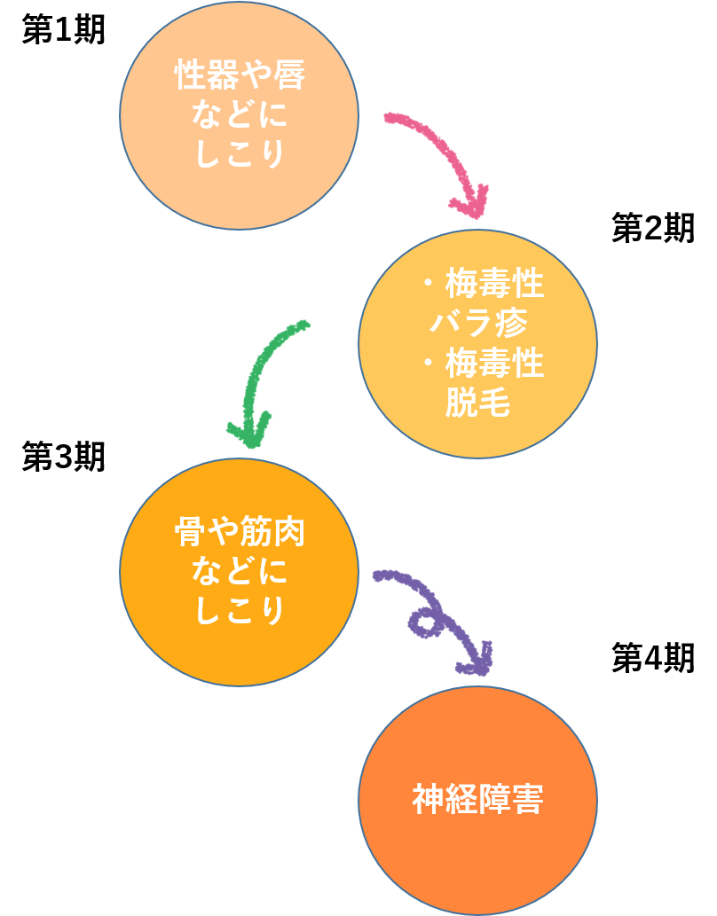 梅毒の症状について