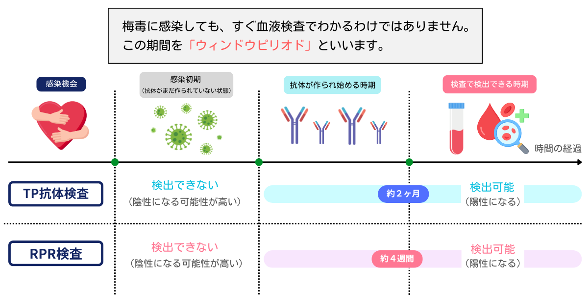 梅毒 TP抗体検査 RPR ウィンドウピリオド